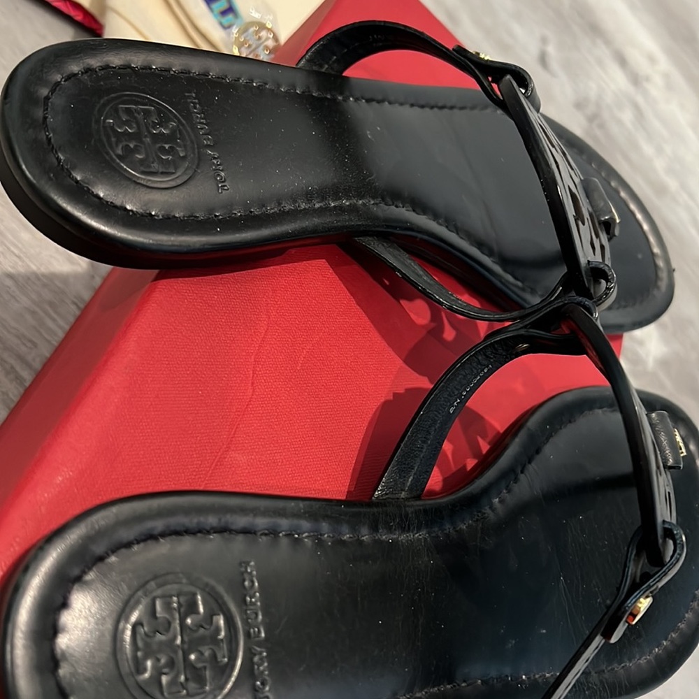 Tory Burch Miller Sandals Slippers with Shoe Bag and small bag - Picture 5 of 6